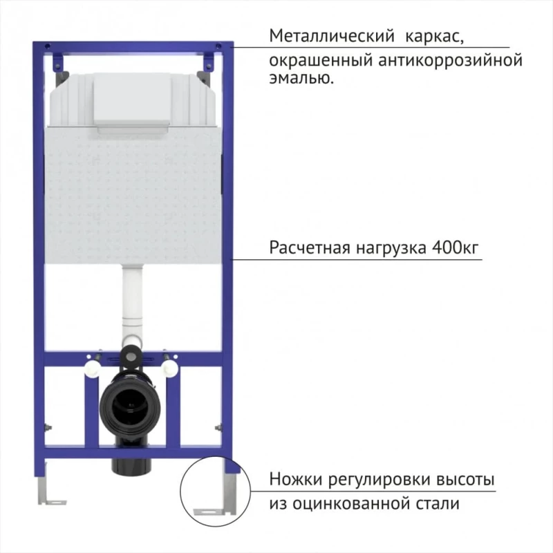 Комплект подвесной унитаз Berges Okus + система инсталляции Berges Novum S3 043267