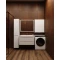 Шкаф двустворчатый 60x80 см белый матовый Style Line Бергамо СС-00002357 - 2