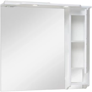 Изображение товара зеркальный шкаф 85x80 см белый r runo стиль 00000001116