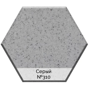 Изображение товара смеситель для кухни aquagranitex серый c-3040(310)