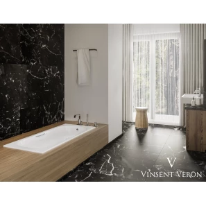 Изображение товара чугунная ванна 180x80 см с отверстиями для ручек vinsent veron aura vau1808045h