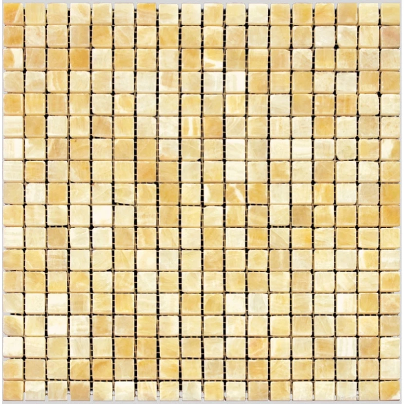 Мозаика Natural i-Tile 4M073-15P (Onyx Yellow) Оникс желтый, поверхность полированная 29,8x29,7