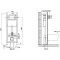 Комплект подвесной унитаз SSWW NC2038 + система инсталляции Jacob Delafon E33131RU-NF + E20859-CP-MTC - 16