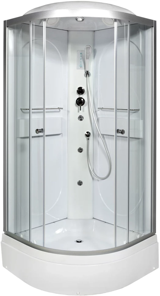 Душевая кабина 80x80x215 см Deto L580GM+EL прозрачное
Душевая кабина 80x80x215 см Deto L580GM+EL прозрачное