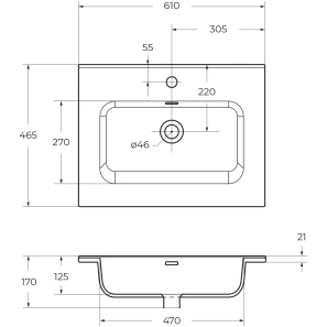 Изображение товара раковина 60x46 см belbagno leticia bb600etl