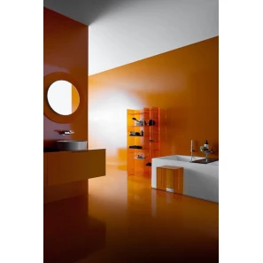 Изображение товара зеркало 78x78 см оранжевое круглое laufen kartell by laufen 3.8633.1.082.000.1