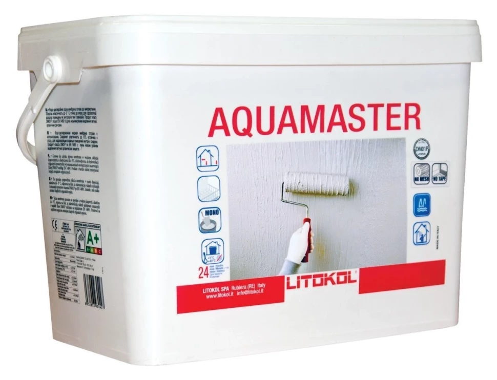 Гидроизоляционный цементный состав Litokol AQUAMASTER Однокомпонентный ведро 10л.
Гидроизоляционный цементный состав Litokol AQUAMASTER Однокомпонентный ведро 10л.