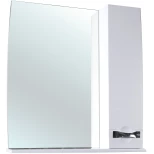 Изображение товара зеркальный шкаф 80x87 см белый глянец r bellezza абрис 4619713001011