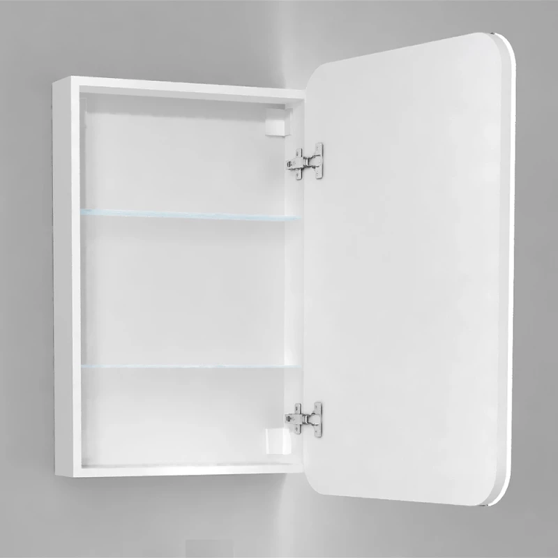 Зеркальный шкаф 50,8x75,6 см белый R Jorno Modul Mol.03.50/P/W/JR
