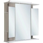 Изображение товара зеркальный шкаф 75x80 см белый runo валенсия 00000000019