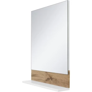 Изображение товара зеркало 55x72,1 см белый глянец/светлое дерево misty адриана п-адр03055-01