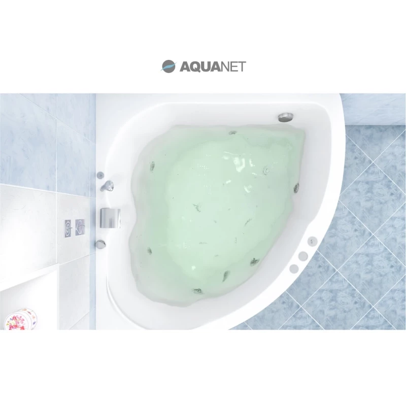 Акриловая ванна 119,4x119,4 см Aquanet Fregate 00205488