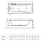 Акриловая ванна 160x70,5 см Excellent Ava WAEX.AVA.16WH - 5