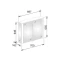 Зеркальный шкаф с люминесцентной подсветкой 70x65 см KEUCO Royal 60 22101171301 - 3