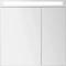 Зеркальный шкаф 80x80 см белый глянец L Dreja Max 77.9009W - 3