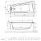Акриловая ванна 150x80,5 см правая Excellent Ava Comfort WAEX.AVP15WH - 4