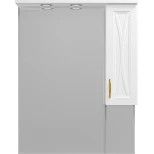 Изображение товара зеркальный шкаф 78,1x100 см белый матовый r misty амбра п-амб0280-0322яп