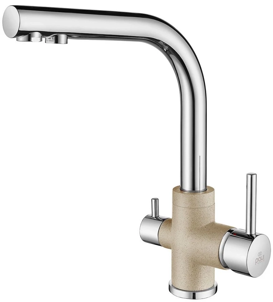 Смеситель для кухни с подключением к фильтру Paulmark Essen Es213011-QUCR
Смеситель для кухни с подключением к фильтру Paulmark Essen Es213011-QUCR