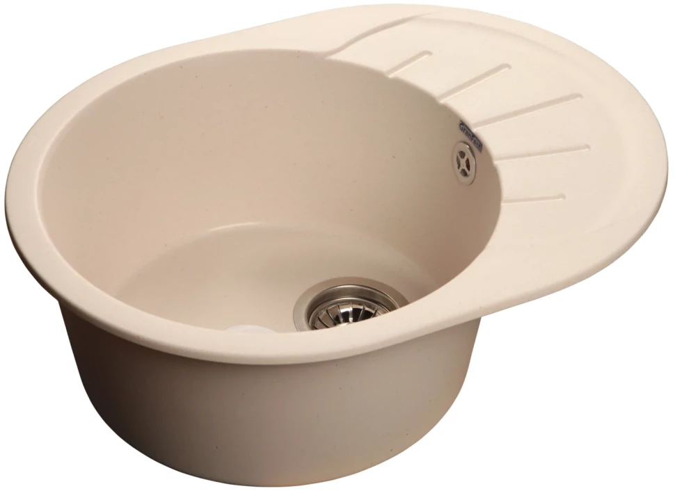 Кухонная мойка белый GranFest Rondo GF-R580L 
Кухонная мойка белый GranFest Rondo GF-R580L