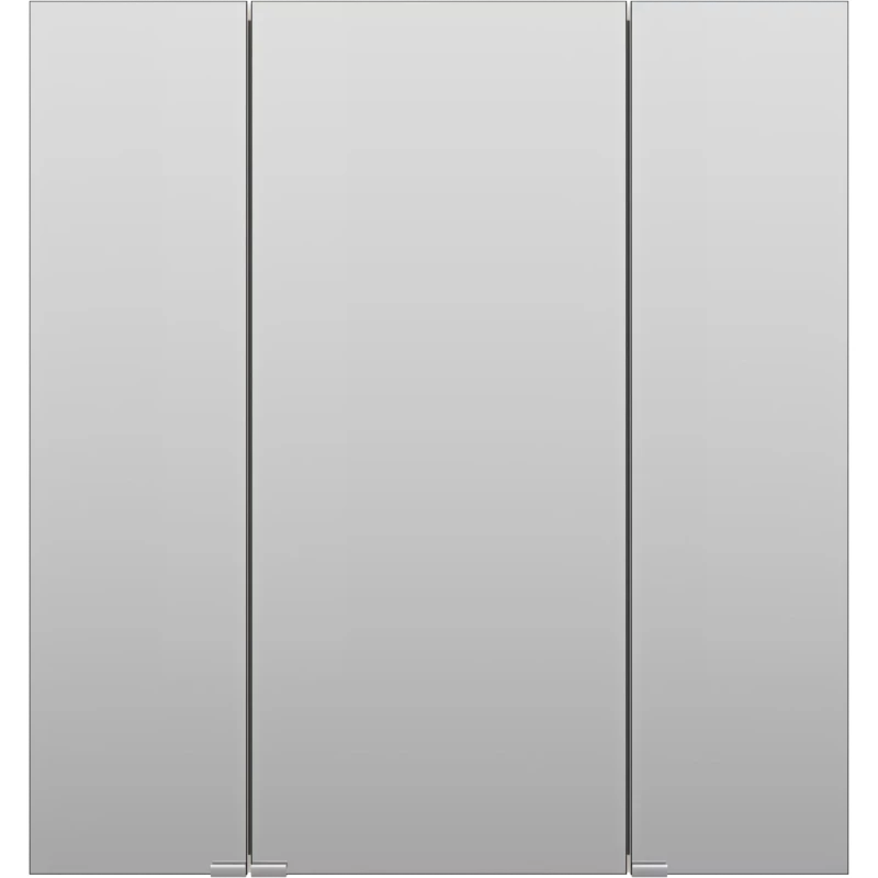 Зеркальный шкаф 75x80 см белый глянец R Misty Аура Э-Аур02075-01