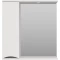 Зеркальный шкаф 70x74,5 см белый глянец L Misty Атлантик П-Атл-4070-010Л - 1