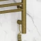 Полотенцесушитель электрический 600x300 состаренная бронза МЭМ правый, перемычка прямая Сунержа Богема 3.0 05-5805-6030 - 3