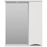 Изображение товара зеркальный шкаф 60x74,5 см белый глянец r misty атлантик п-атл-4060-010п