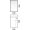Тумба белый глянец/белый матовый 38,6 см Corozo Комо SD-00000317 - 4