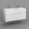 Комплект мебели белый 122 см Jorno Modul Mol.01.122/P/W + Mol.08.120/W + Mol.02.120/W - 3