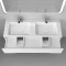 Комплект мебели белый 122 см Jorno Modul Mol.01.122/P/W + Mol.08.120/W + Mol.02.120/W - 6