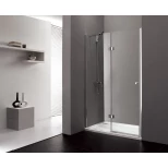 Изображение товара душевая дверь распашная cezares verona 120 см текстурное стекло verona-w-b-12-120-p-cr-l