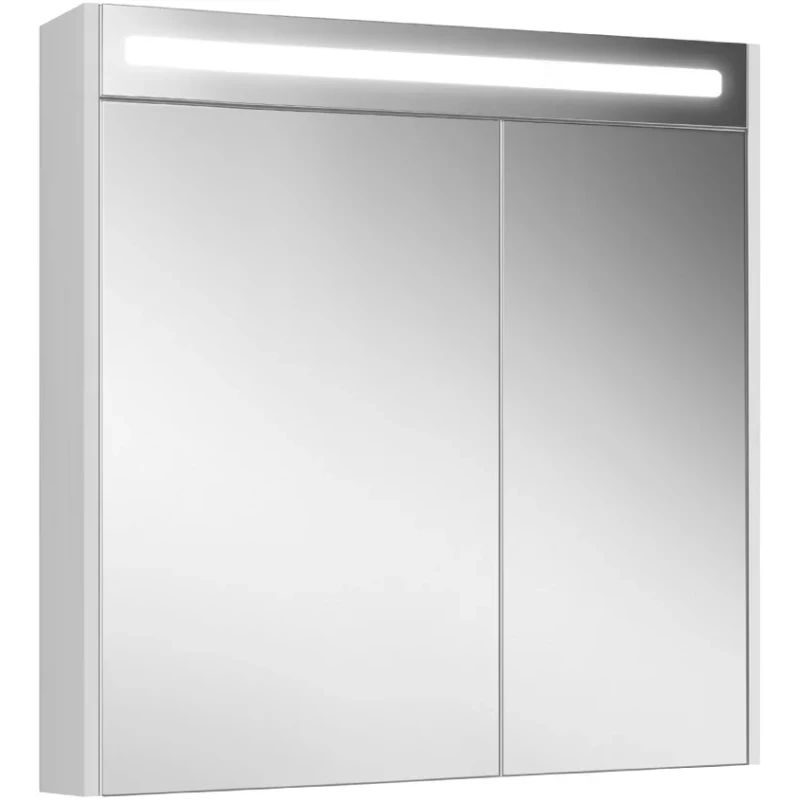 Зеркальный шкаф 80x80 см белый глянец L/R Belux Неман ВШ 80 4810924276858
