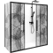 Душевая дверь 170-190 см Deto FB2-170 прозрачное с рисунком - 15