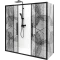 Душевая дверь 170-190 см Deto FB2-170 прозрачное с рисунком - 16