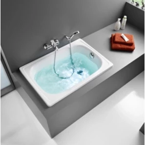 Изображение товара пристенная ванна стальная  105x70 см blb europa mini b15esls