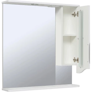 Изображение товара зеркальный шкаф 60x80 см белый r runo толедо 00000001040