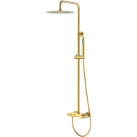 Душевая система Boheme Stick Touch 128-MG.2 300 мм, со смесителем, золотой матовый