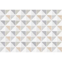 Плитка настенная Керамин Киото 7Д треугольники декор 27,5х40 CK000032238