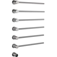 Полотенцесушитель электрический Wonzon & Woghand Baden WW-AL366-BR 785x550,5, встраиваемый, МЭМ левый/правый, никель матовый