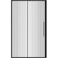 Душевая дверь Niagara NG-84-L11FHB 110 см L, профиль черный матовый, стекло рифленое