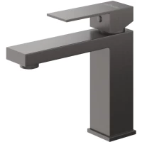 Смеситель для раковины Cezares Slider SLIDER-LS-GM с донным клапаном, оружейная сталь матовый