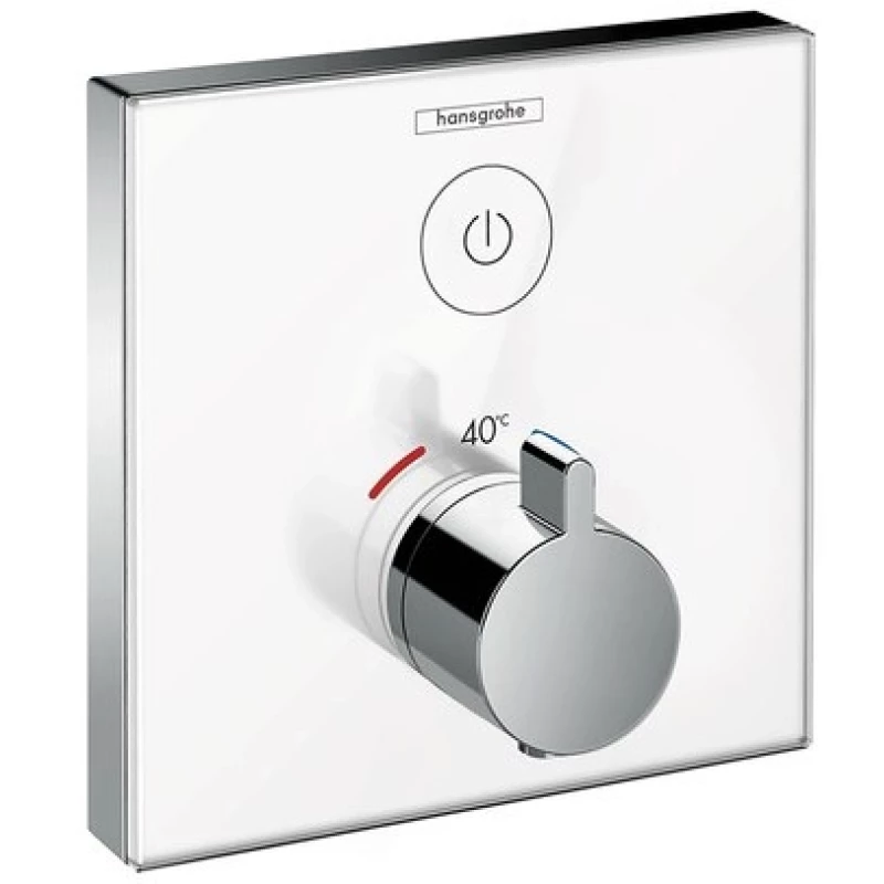 Термостат для одного потребителя Hansgrohe ShowerSelect Glass 15737400