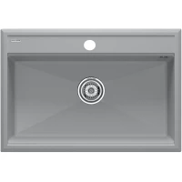 Кухонная мойка Paulmark Stepia PM117551-GRS 75x51 см, серый дым