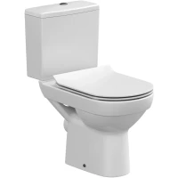 Унитаз-компакт Cersanit City KO-CIT011-3/5-COn-S-DL безободковый, с сиденьем микролифт, белый
