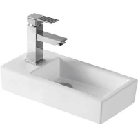 Раковина CeramaLux 9272R 36,5x18 см R, рукомойник, белый