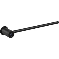 Полотенцесушитель электрический Boheme Stick 727-B 60x450, встраиваемый, МЭМ левый, черный матовый