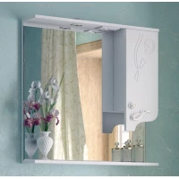 Зеркальный шкаф 85x81,6 см белый глянец Corozo Венеция SD-00000283