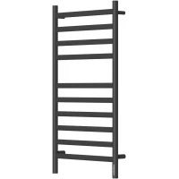 Полотенцесушитель электрический Point Селена П10 PN16850B 1000x532, диммер правый, черный матовый