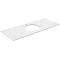 Столешница 117 см белый матовый для накладных раковин Kerama Marazzi Plaza Modern Монте Тиберио PL5.SG507100R\120 - 1