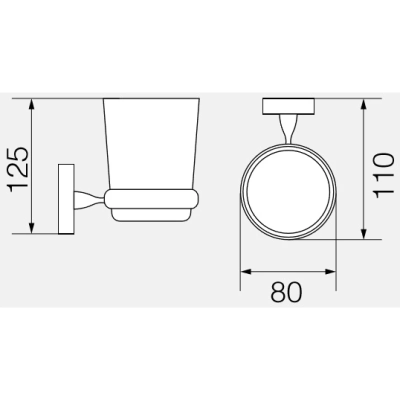 Стакан Veragio Bonjour Bronzo VR.BNR-7840.BR